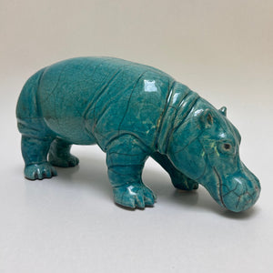 Frédérique Delcourt Hippopotame bleu b