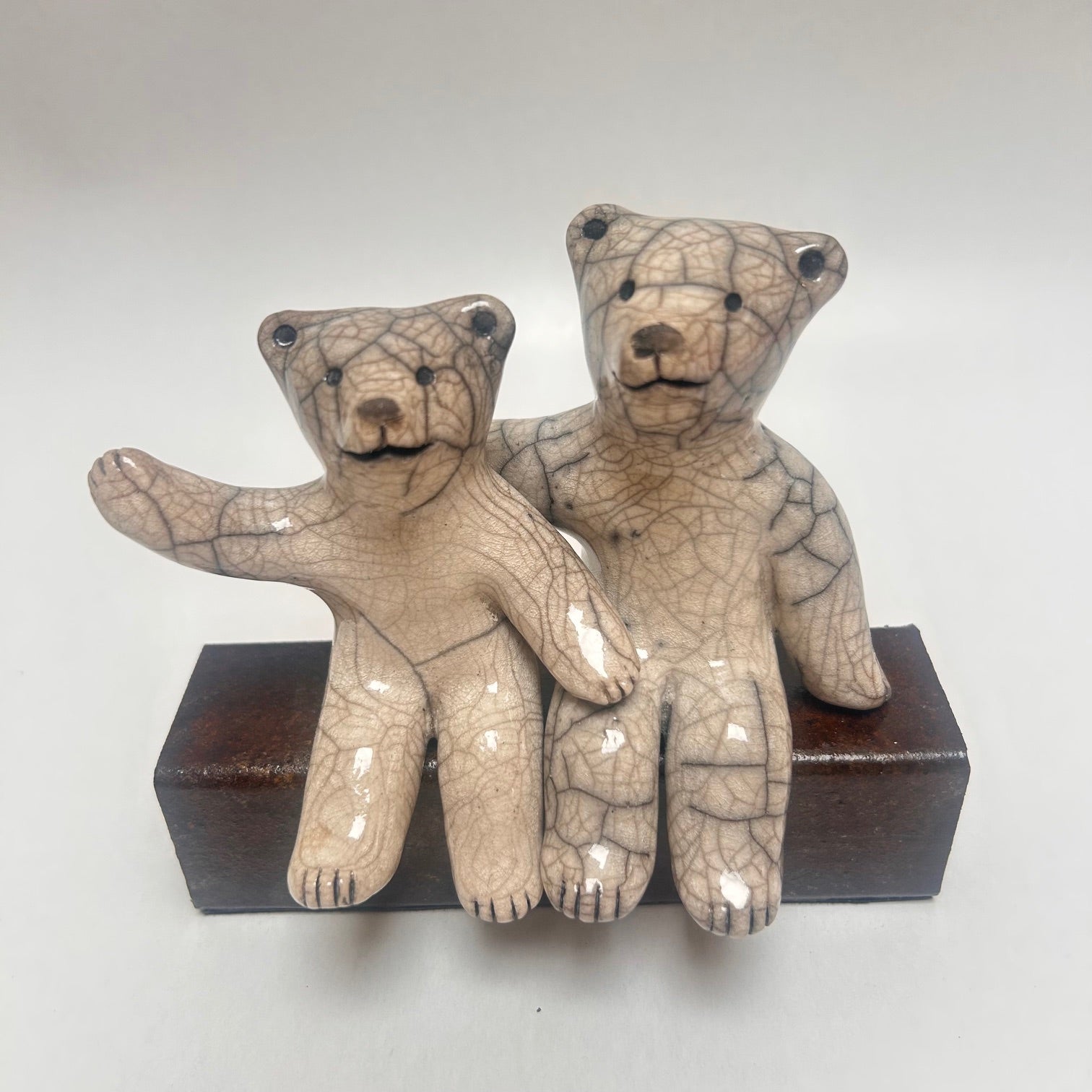 Frederique Delcourt Oursons frere et soeur assis