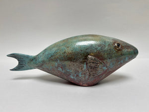 Frederique Delcourt Poisson perroquet bleu-vert b