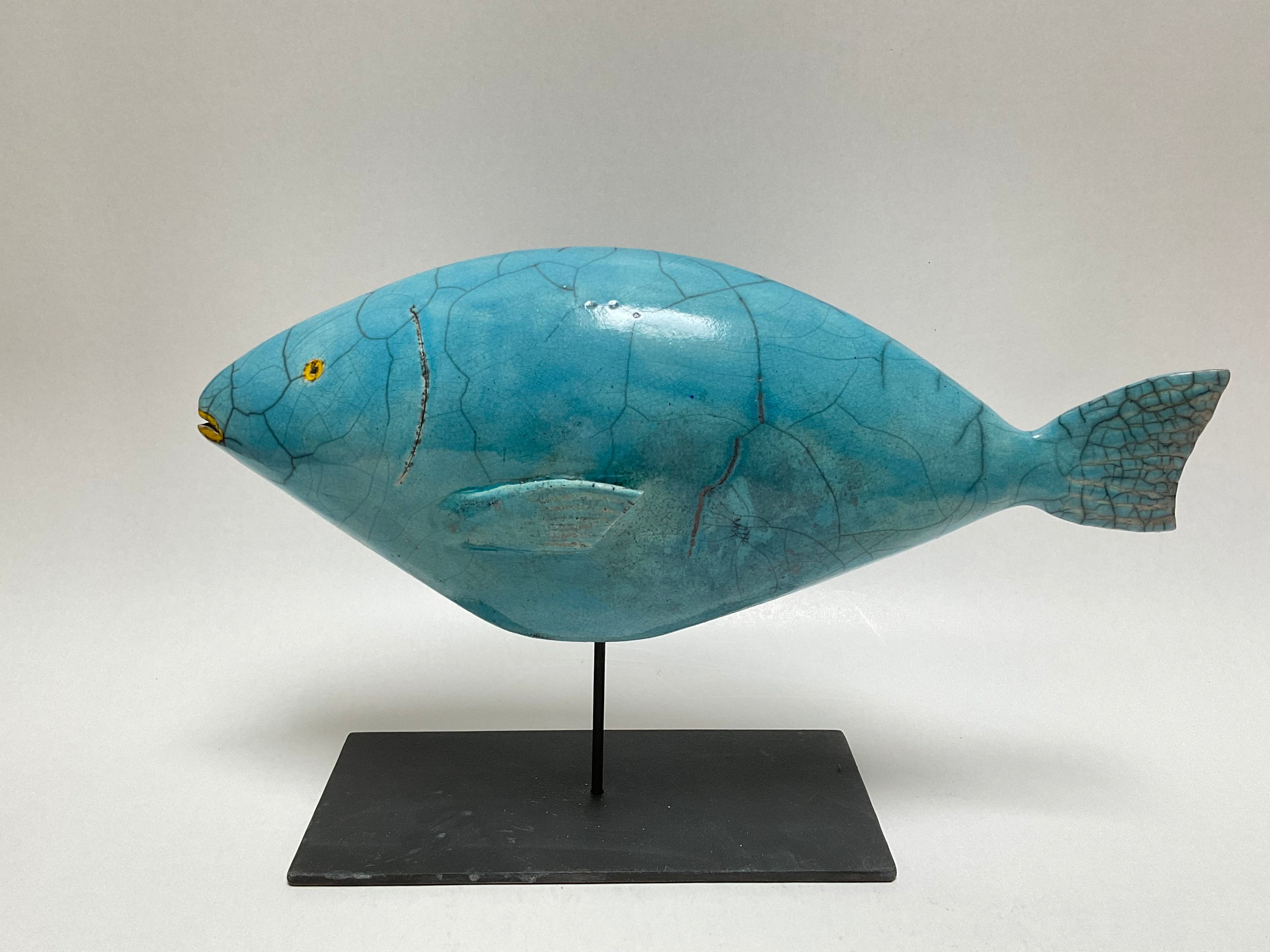 Poisson perroquet bleu