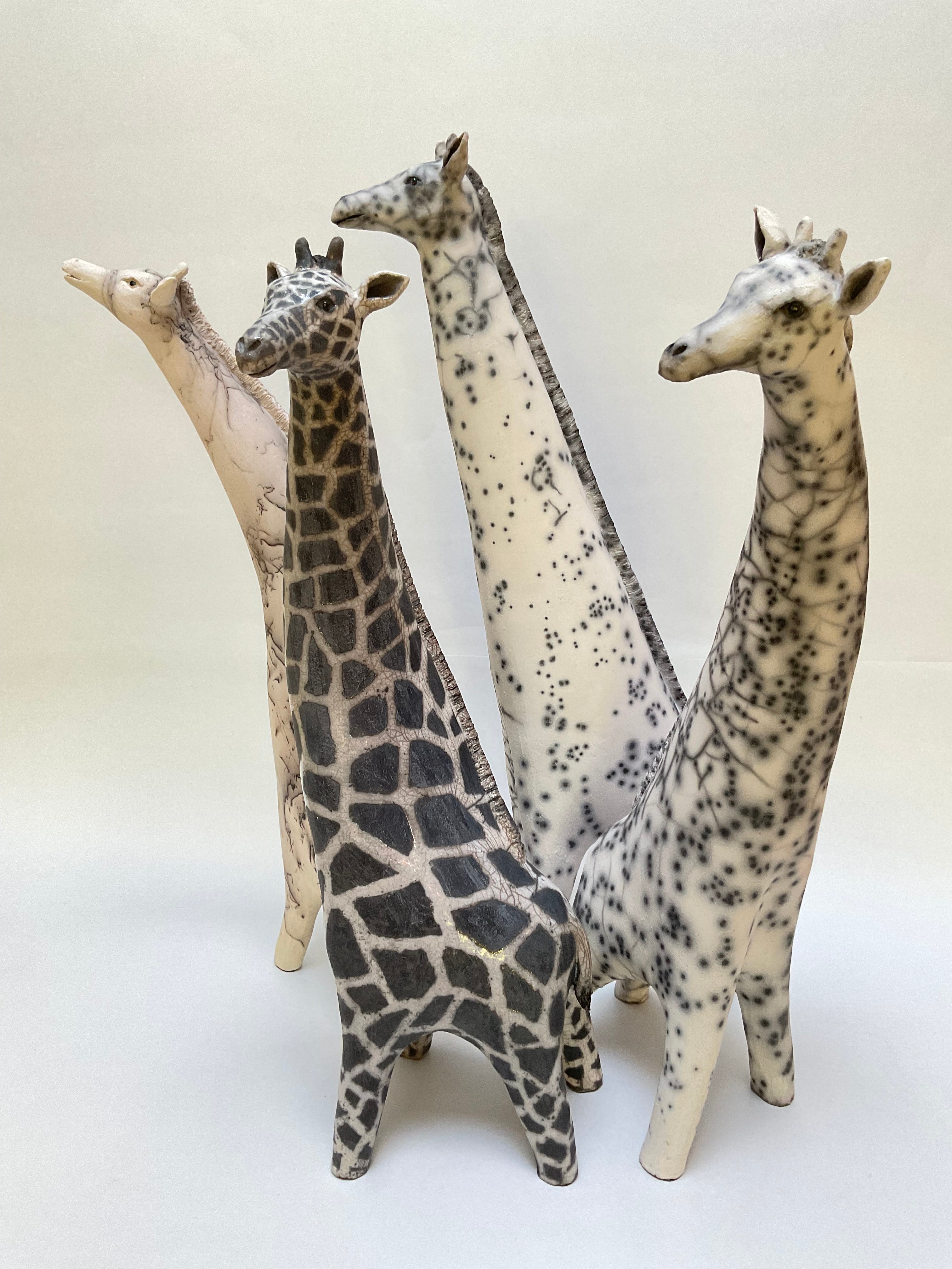 Frédérique Delcourt  girafes raku 