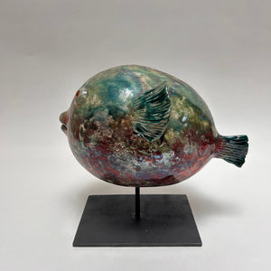Frédérique Delcourt - Poisson-globe vert