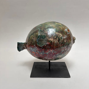 Frédérique Delcourt - Poisson-globe vert b