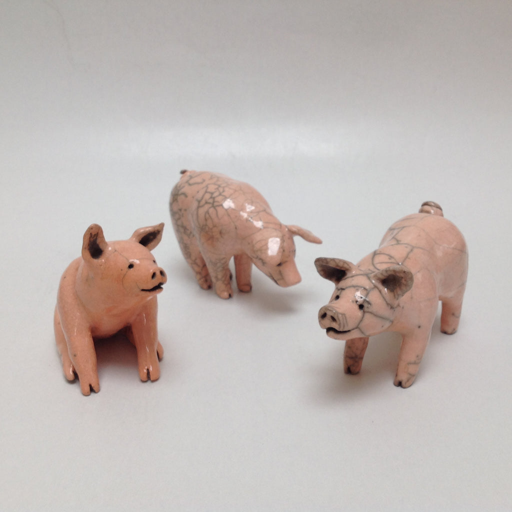 frederique delcourt ceramique animaliere les 3 petits cochons